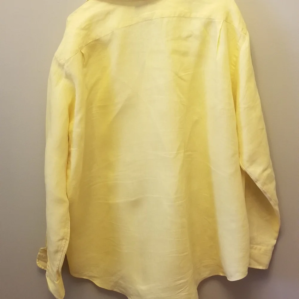 Polo Yellow Long Sleeve Button Down Shirt